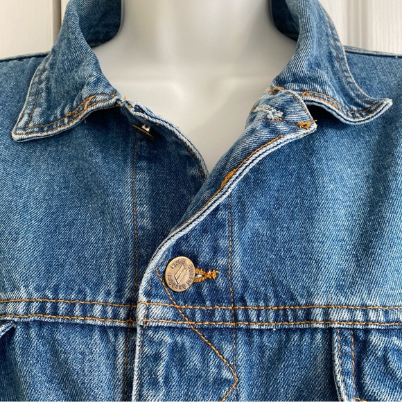 Vintage 90s Daniel Hechter Paris Oversized Denim Jacket Size L - Longline - Picture 4 of 16